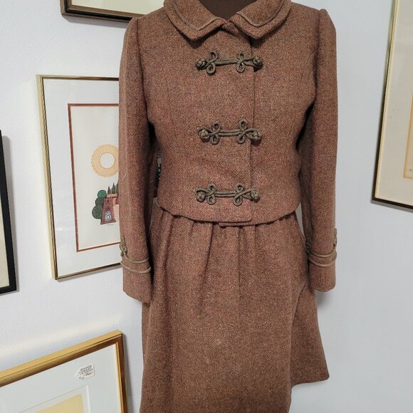 Vintage Dresses & Skirts - Vintage 1950's Wool 2PC Bolero Jacket and Skirt for Neiman Marcus